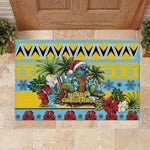 Afro-Saint Lucian Christmas Rubber Doormat This Amazona Parrot Needs A Beach Retreat