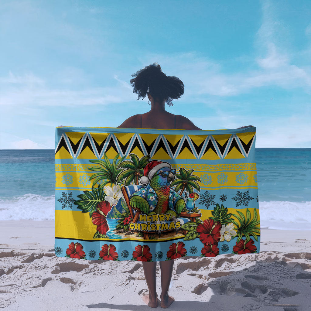Afro-Saint Lucian Christmas Sarong This Amazona Parrot Needs A Beach Retreat