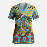 Afro-Saint Lucian Christmas Scrub Top This Amazona Parrot Needs A Beach Retreat