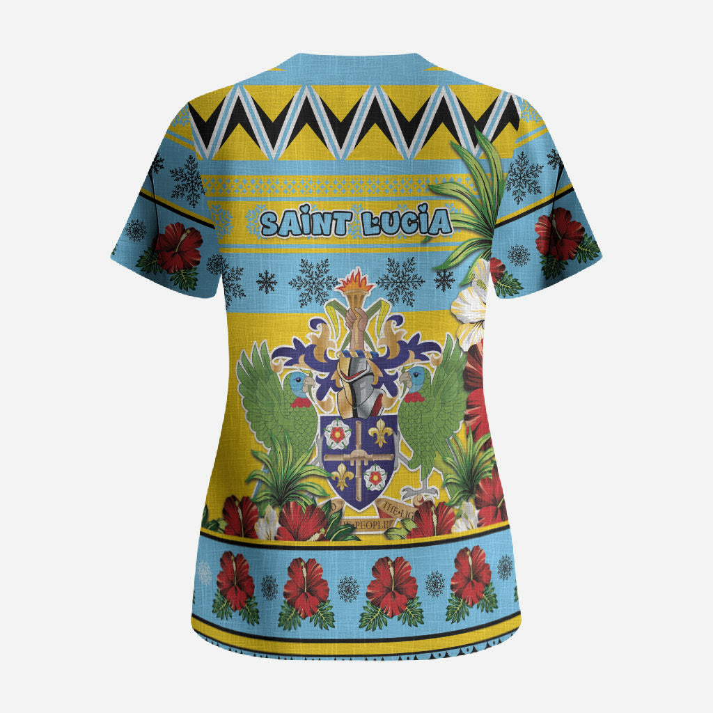 Afro-Saint Lucian Christmas Scrub Top This Amazona Parrot Needs A Beach Retreat