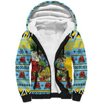 Afro-Saint Lucian Christmas Sherpa Hoodie This Amazona Parrot Needs A Beach Retreat