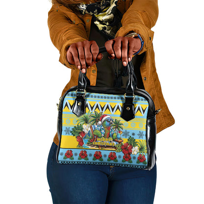 Afro-Saint Lucian Christmas Shoulder Handbag This Amazona Parrot Needs A Beach Retreat