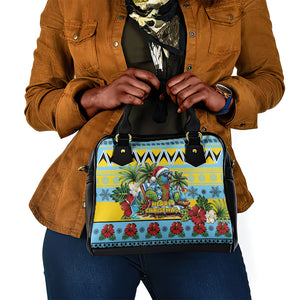 Afro-Saint Lucian Christmas Shoulder Handbag This Amazona Parrot Needs A Beach Retreat