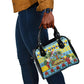 Afro-Saint Lucian Christmas Shoulder Handbag This Amazona Parrot Needs A Beach Retreat