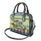 Afro-Saint Lucian Christmas Shoulder Handbag This Amazona Parrot Needs A Beach Retreat