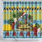 Afro-Saint Lucian Christmas Shower Curtain This Amazona Parrot Needs A Beach Retreat