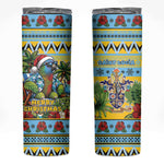 Afro-Saint Lucian Christmas Skinny Tumbler This Amazona Parrot Needs A Beach Retreat