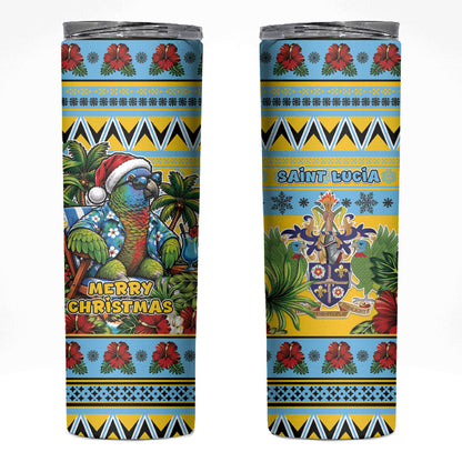 Afro-Saint Lucian Christmas Skinny Tumbler This Amazona Parrot Needs A Beach Retreat