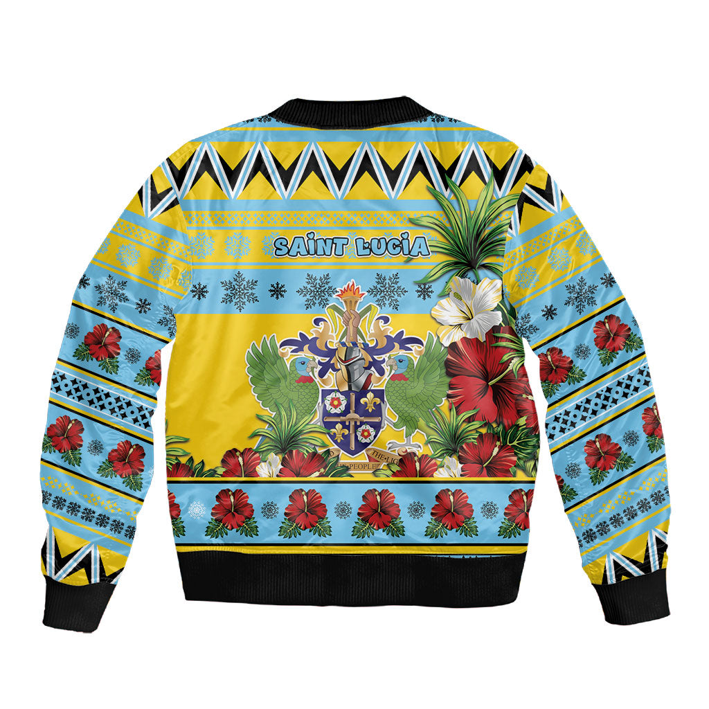 Afro-Saint Lucian Christmas Sleeve Zip Bomber Jacket This Amazona Parrot Needs A Beach Retreat