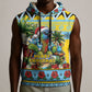 Afro-Saint Lucian Christmas Sleeveless Hoodie This Amazona Parrot Needs A Beach Retreat