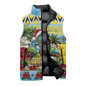 Afro-Saint Lucian Christmas Sleeveless Puffer Jacket This Amazona Parrot Needs A Beach Retreat