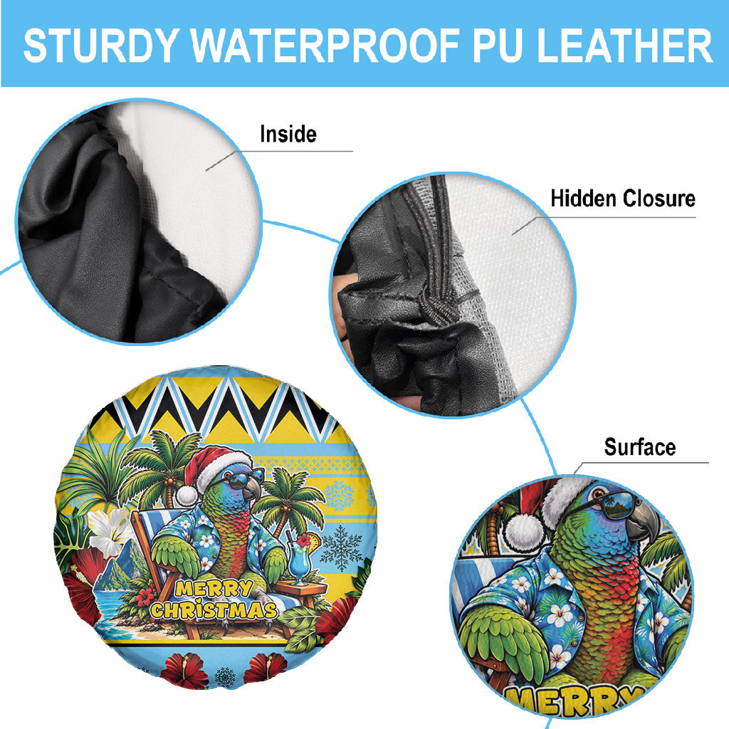 Afro-Saint Lucian Christmas Spare Tire Cover This Amazona Parrot Needs A Beach Retreat