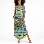 Afro-Saint Lucian Christmas Summer Maxi Dress This Amazona Parrot Needs A Beach Retreat