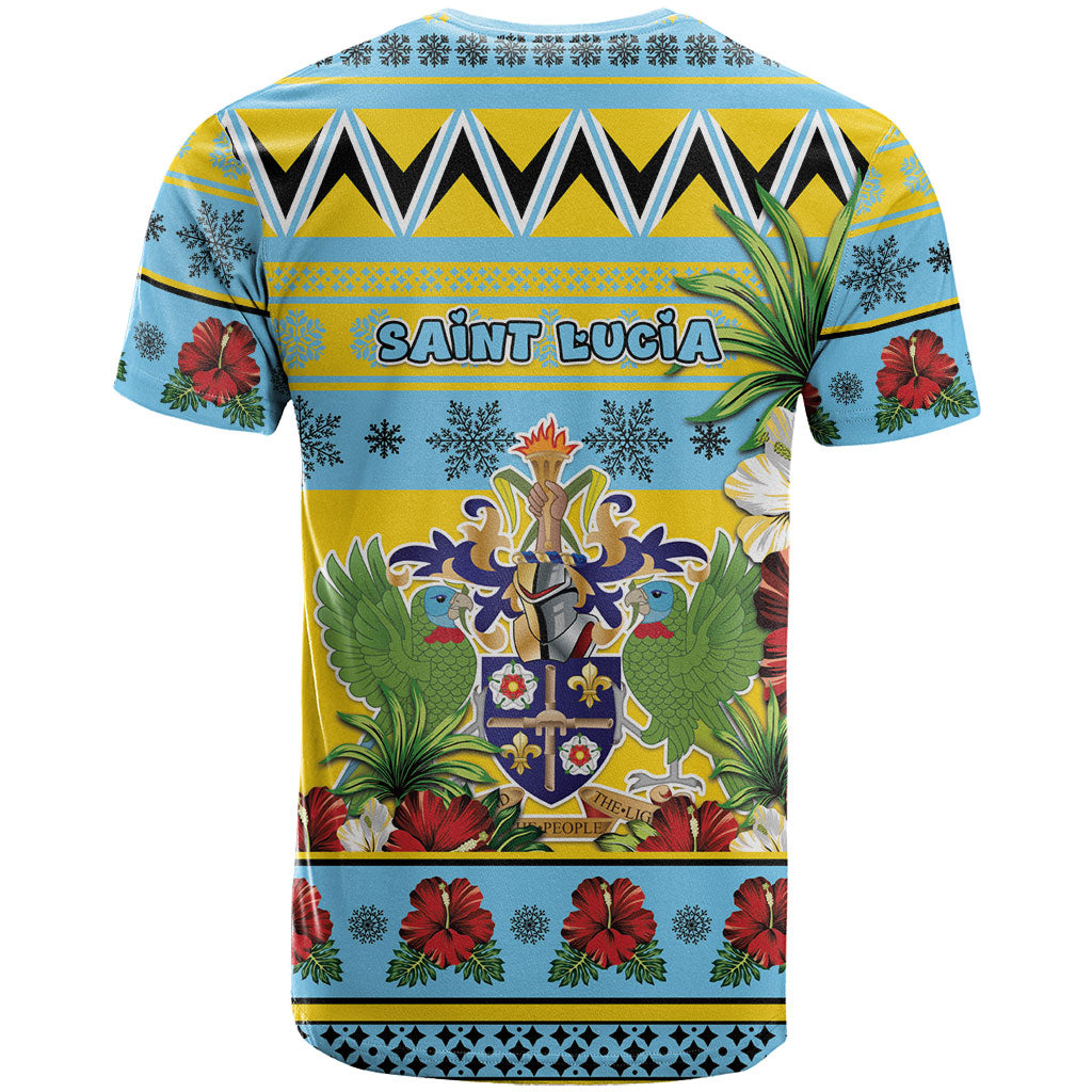 Afro-Saint Lucian Christmas T shirt This Amazona Parrot Needs A Beach Retreat