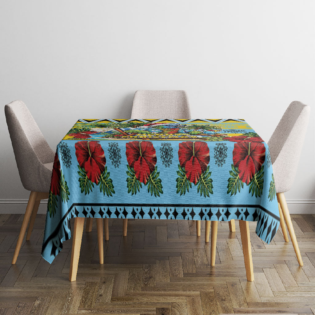 Afro-Saint Lucian Christmas Tablecloth This Amazona Parrot Needs A Beach Retreat