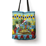 Afro-Saint Lucian Christmas Tote Bag This Amazona Parrot Needs A Beach Retreat