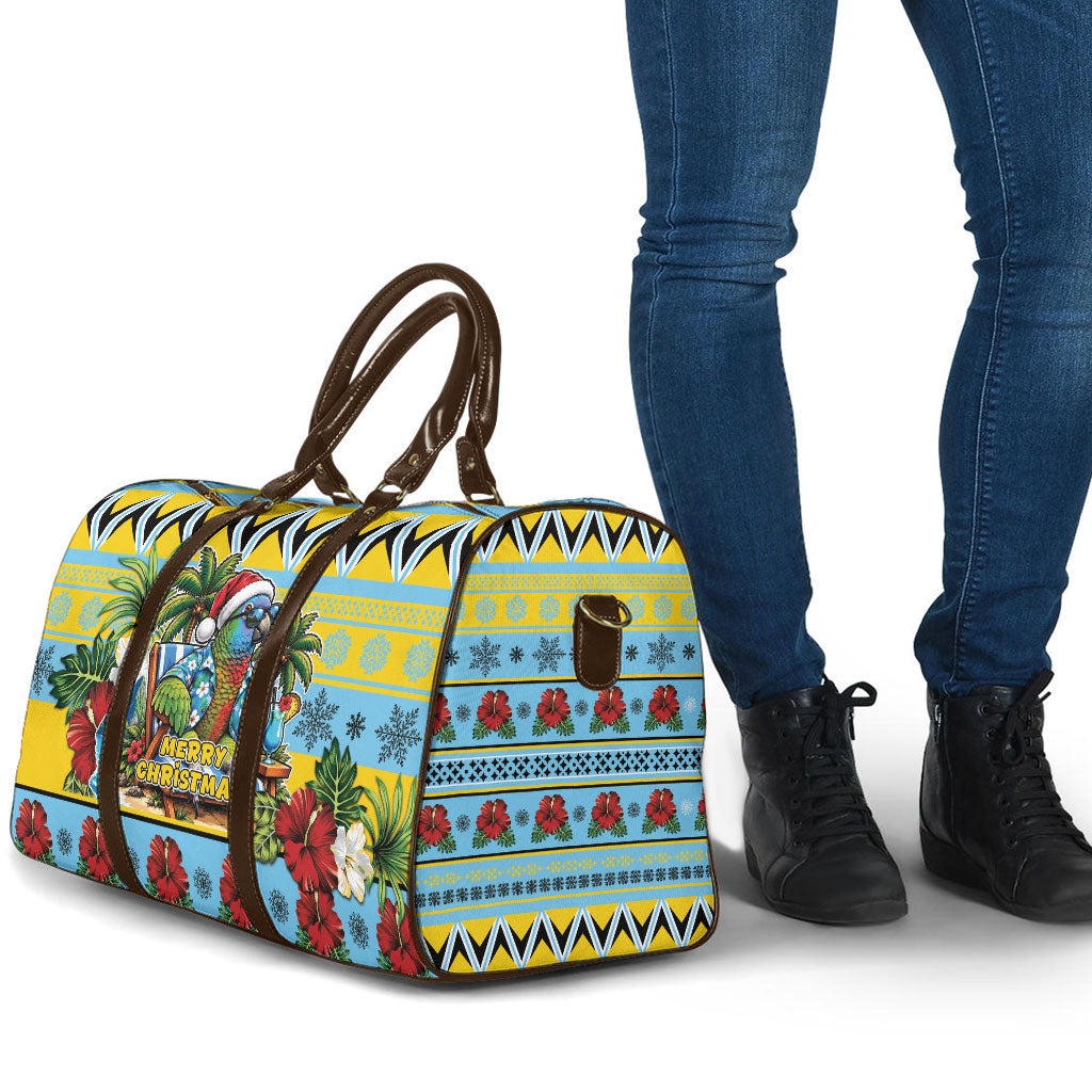Afro-Saint Lucian Christmas Travel Bag This Amazona Parrot Needs A Beach Retreat