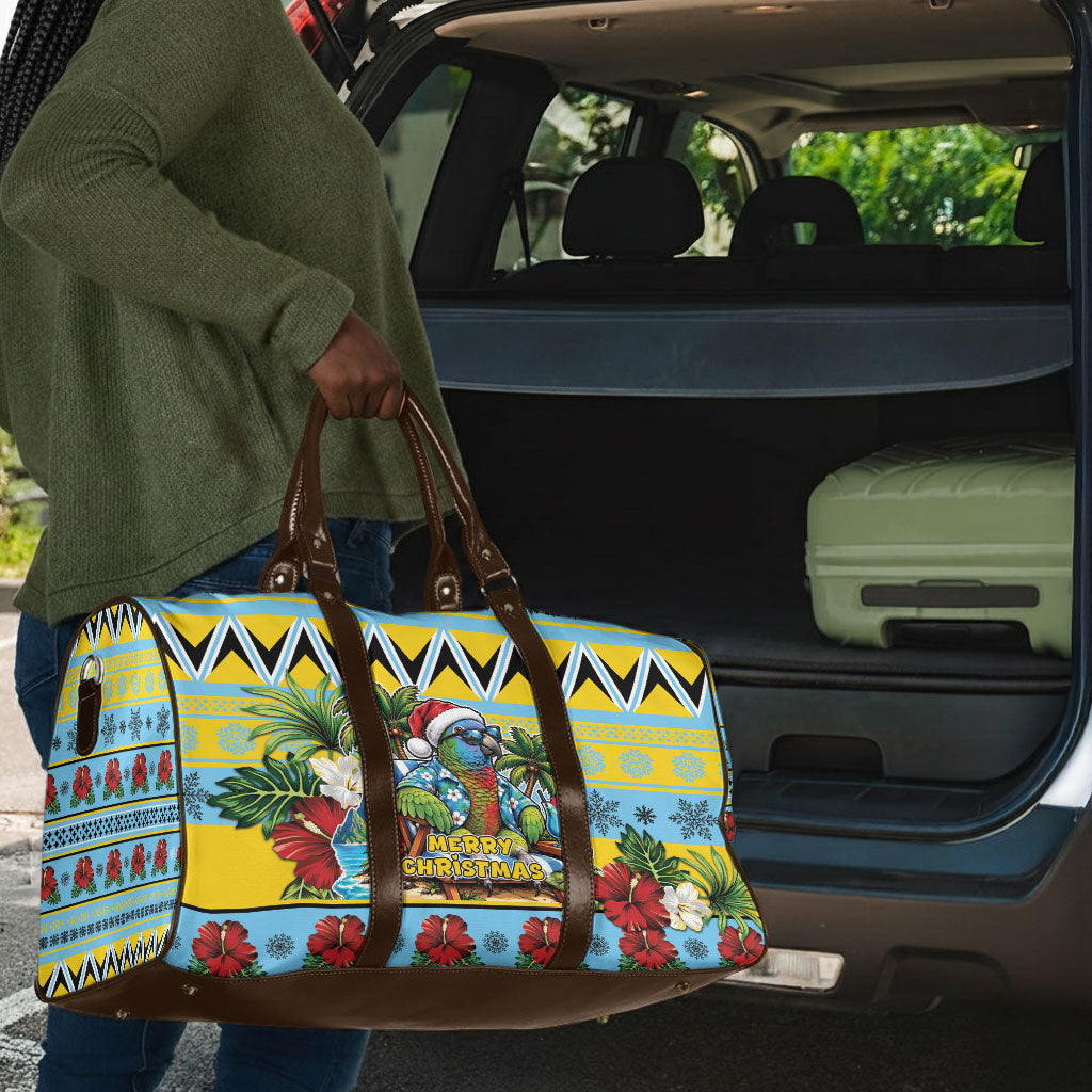 Afro-Saint Lucian Christmas Travel Bag This Amazona Parrot Needs A Beach Retreat