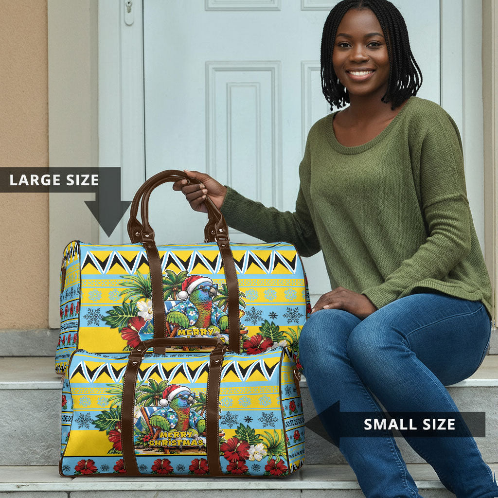 Afro-Saint Lucian Christmas Travel Bag This Amazona Parrot Needs A Beach Retreat