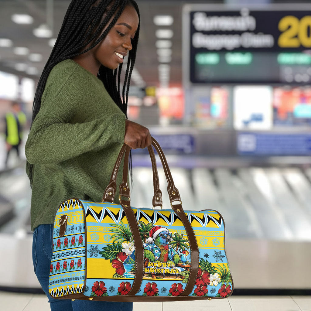 Afro-Saint Lucian Christmas Travel Bag This Amazona Parrot Needs A Beach Retreat