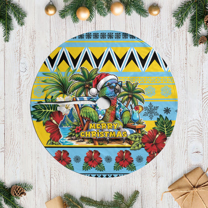 Afro-Saint Lucian Christmas Tree Skirt This Amazona Parrot Needs A Beach Retreat
