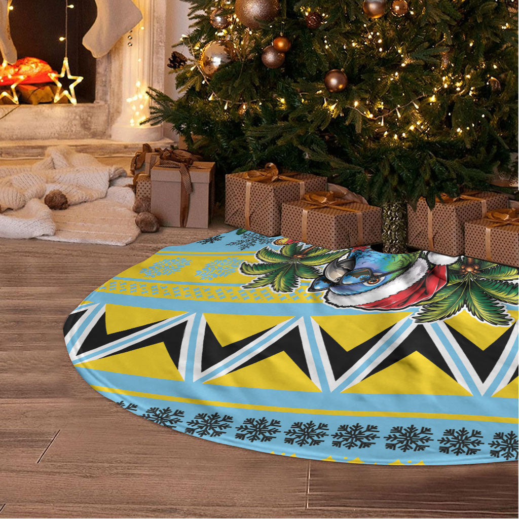 Afro-Saint Lucian Christmas Tree Skirt This Amazona Parrot Needs A Beach Retreat