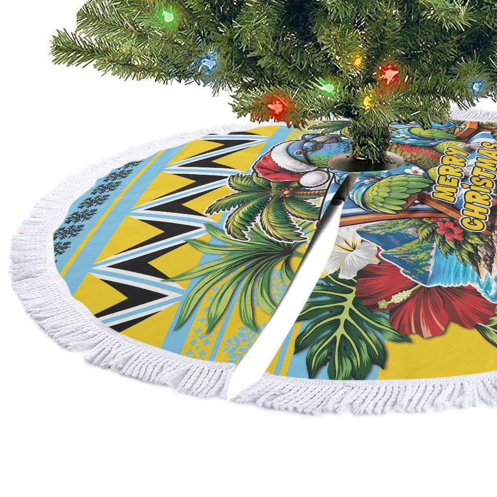 Afro-Saint Lucian Christmas Tree Skirt This Amazona Parrot Needs A Beach Retreat