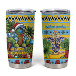 Afro-Saint Lucian Christmas Tumbler Cup This Amazona Parrot Needs A Beach Retreat