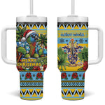 Afro-Saint Lucian Christmas Tumbler With Handle This Amazona Parrot Needs A Beach Retreat