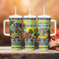 Afro-Saint Lucian Christmas Tumbler With Handle This Amazona Parrot Needs A Beach Retreat