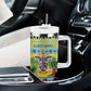 Afro-Saint Lucian Christmas Tumbler With Handle This Amazona Parrot Needs A Beach Retreat