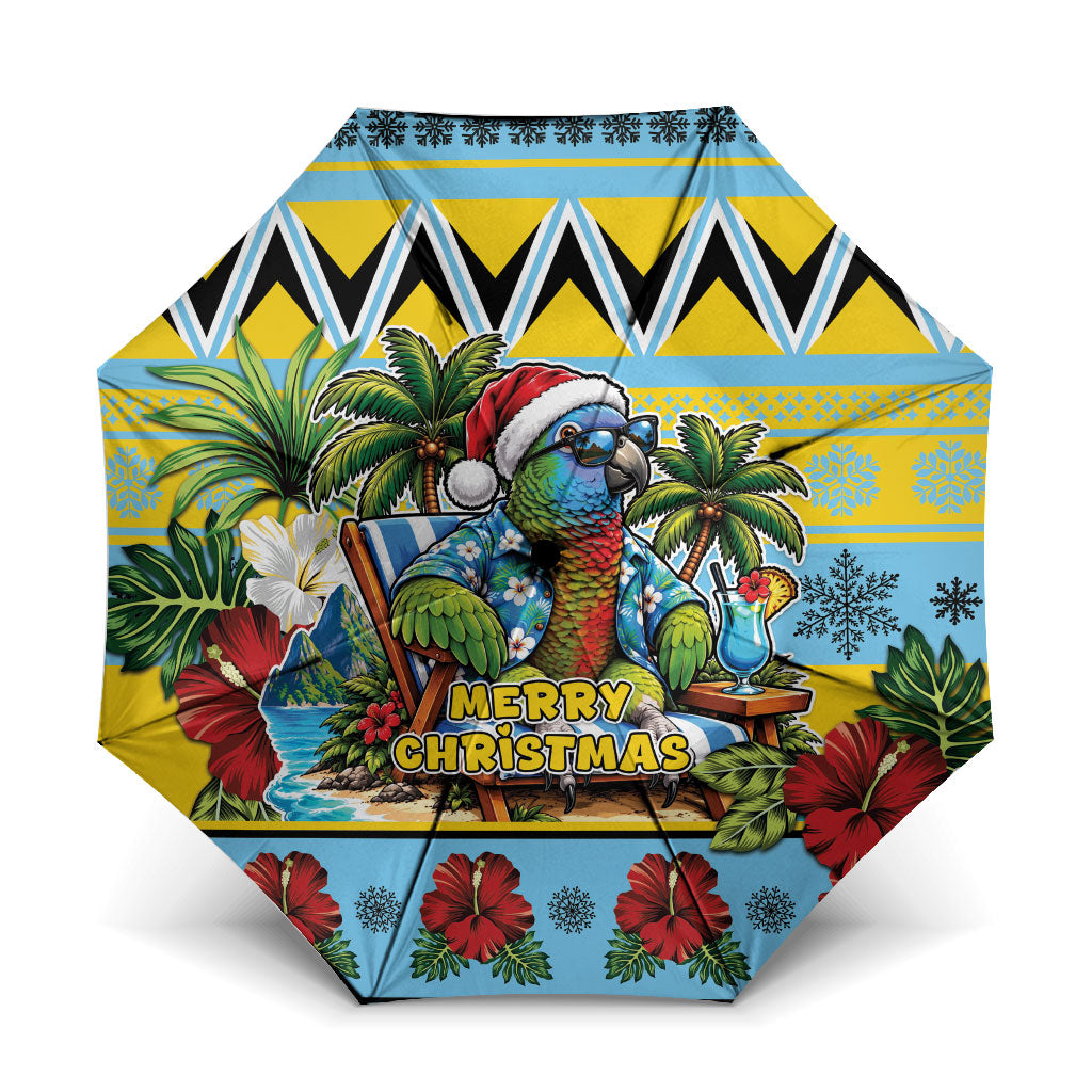 Afro-Saint Lucian Christmas Umbrella This Amazona Parrot Needs A Beach Retreat