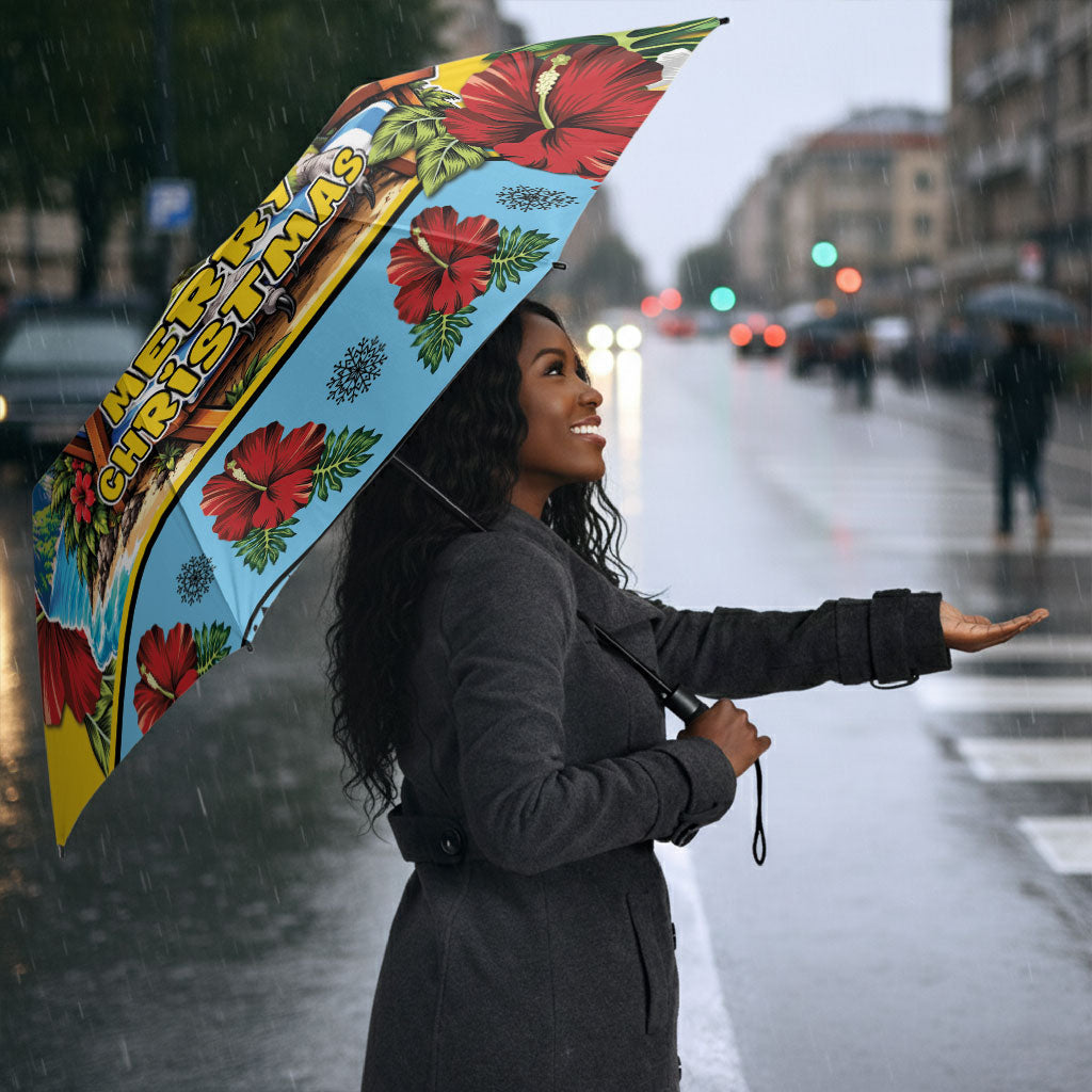 Afro-Saint Lucian Christmas Umbrella This Amazona Parrot Needs A Beach Retreat