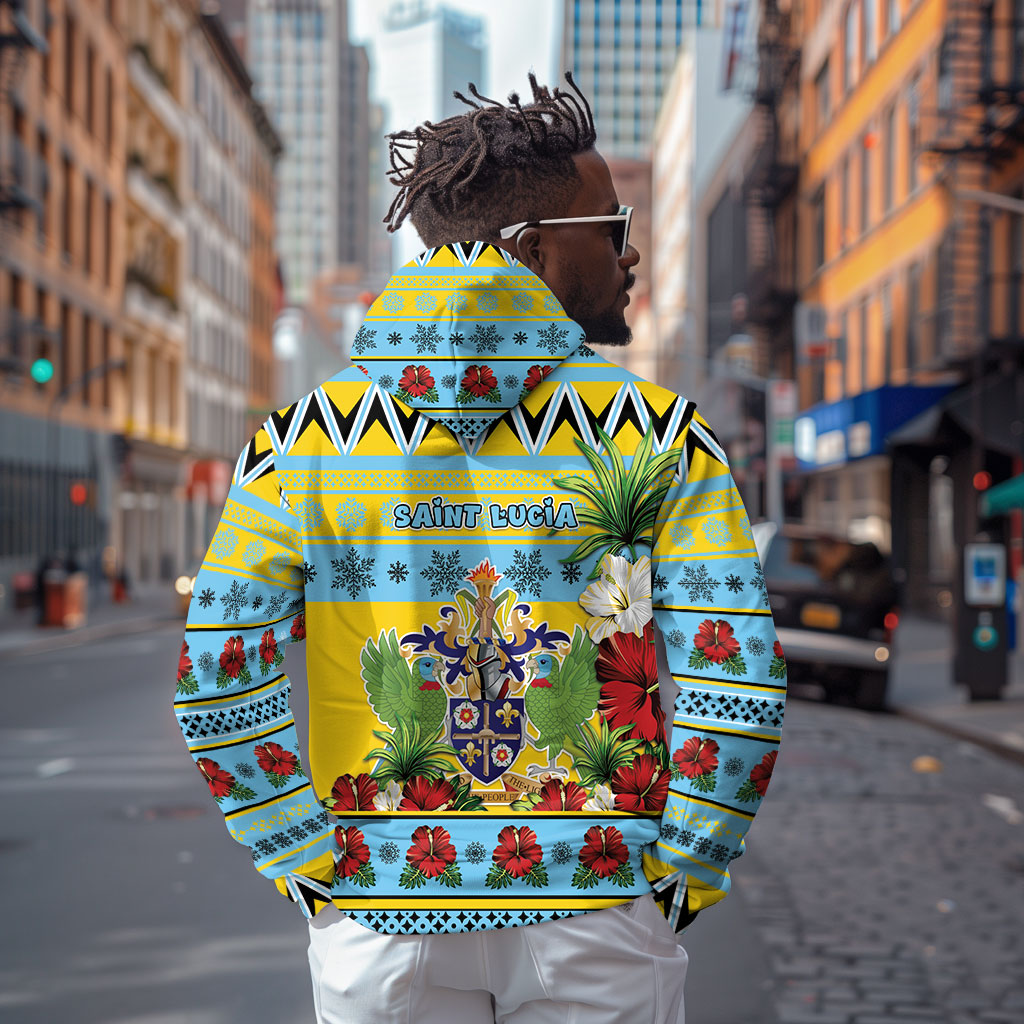 Afro-Saint Lucian Christmas Zip Hoodie This Amazona Parrot Needs A Beach Retreat