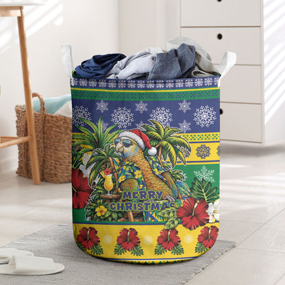 Afro-Vincentian Christmas Laundry Basket This Vincy Parrot Needs A Beach Retreat