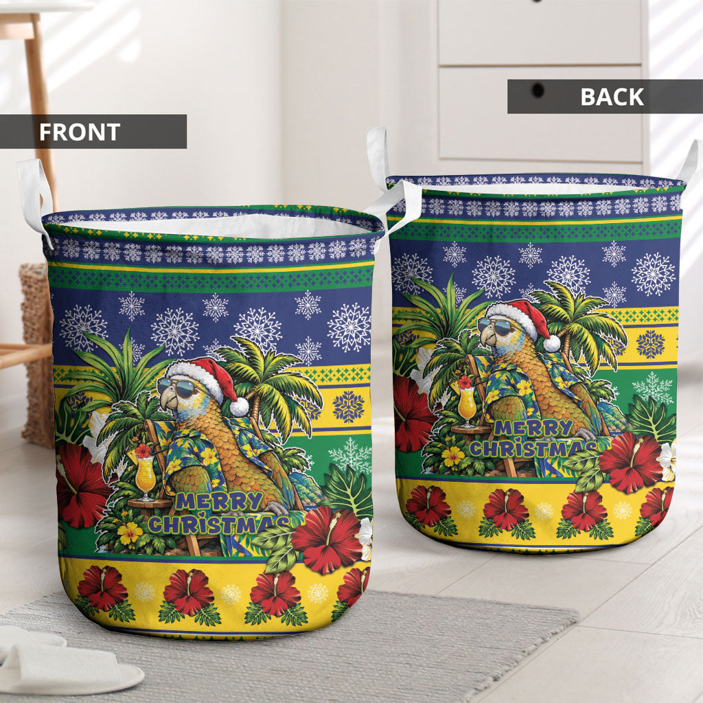Afro-Vincentian Christmas Laundry Basket This Vincy Parrot Needs A Beach Retreat
