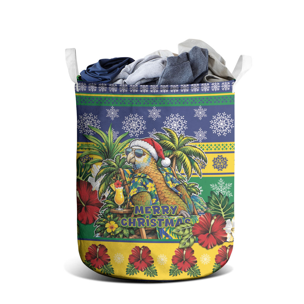Afro-Vincentian Christmas Laundry Basket This Vincy Parrot Needs A Beach Retreat