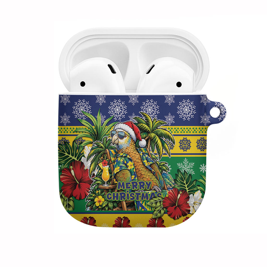 Afro-Vincentian Christmas AirPods Case This Vincy Parrot Needs A Beach Retreat