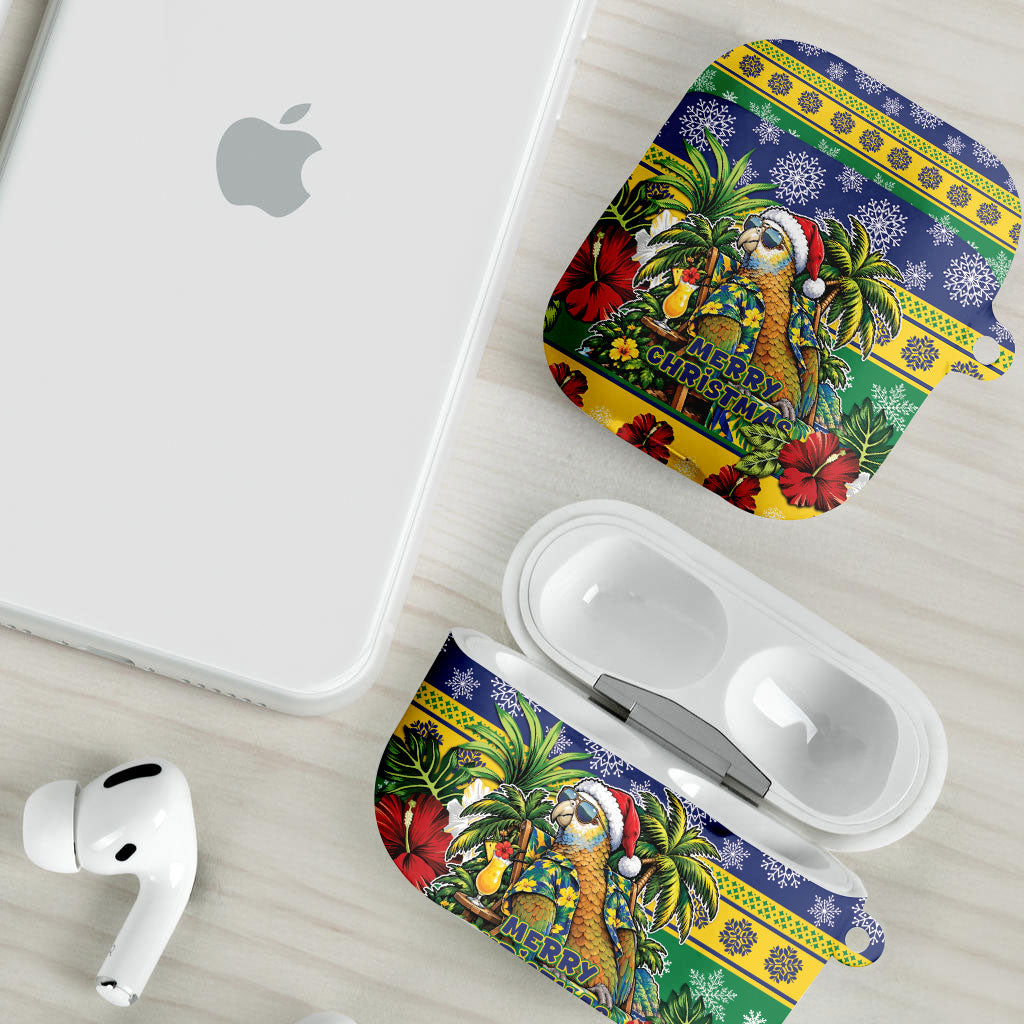 Afro-Vincentian Christmas AirPods Case This Vincy Parrot Needs A Beach Retreat