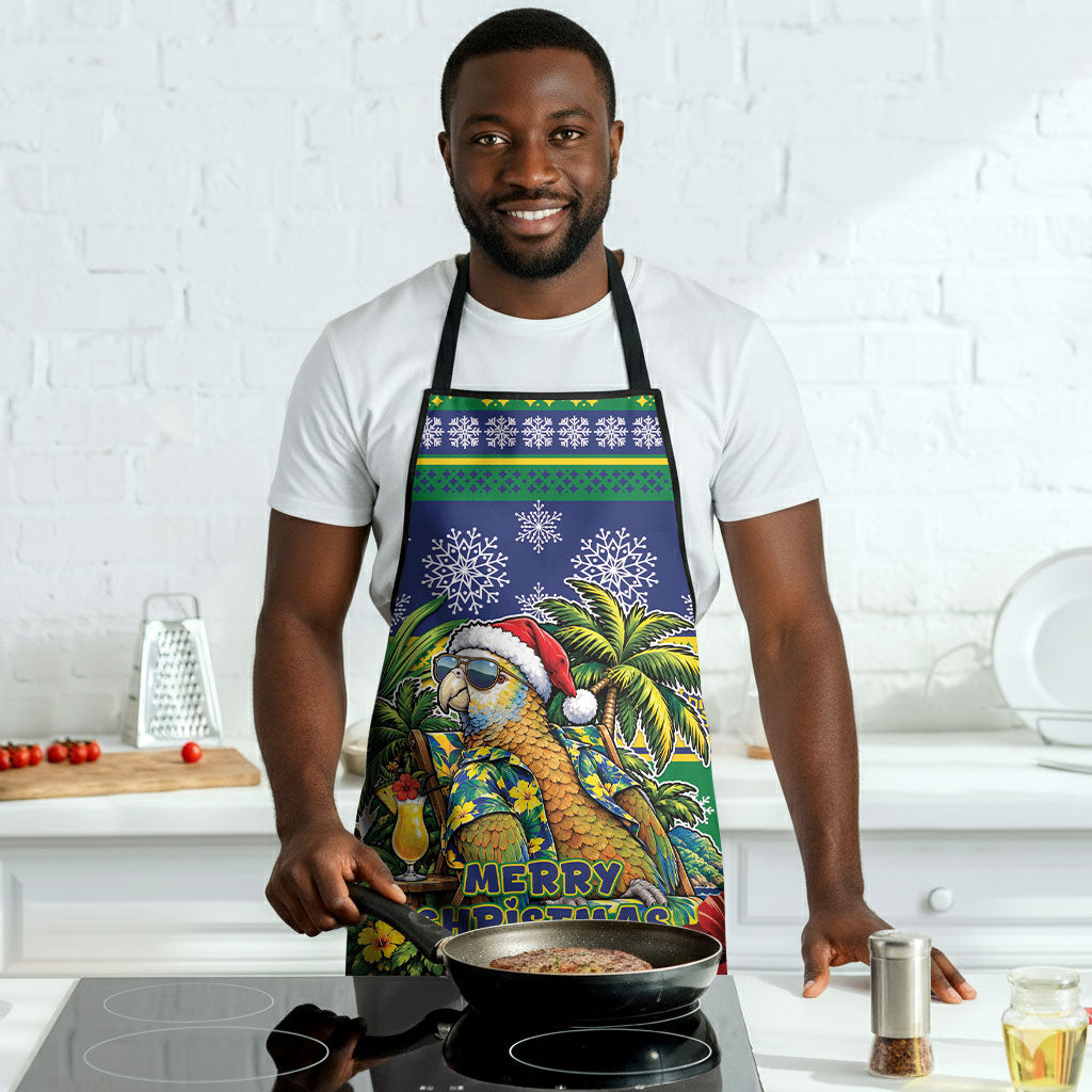 Afro-Vincentian Christmas Apron This Vincy Parrot Needs A Beach Retreat
