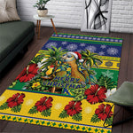 Afro-Vincentian Christmas Area Rug This Vincy Parrot Needs A Beach Retreat