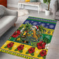 Afro-Vincentian Christmas Area Rug This Vincy Parrot Needs A Beach Retreat