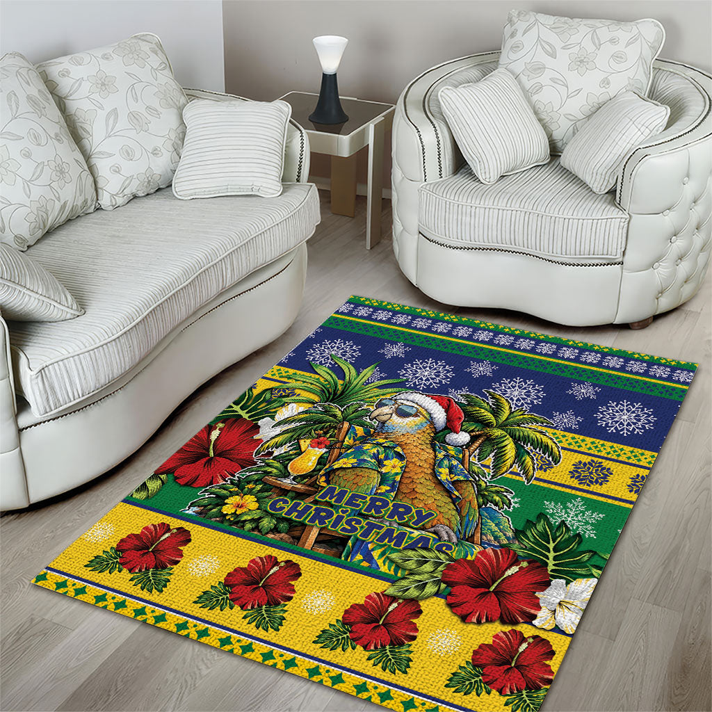 Afro-Vincentian Christmas Area Rug This Vincy Parrot Needs A Beach Retreat