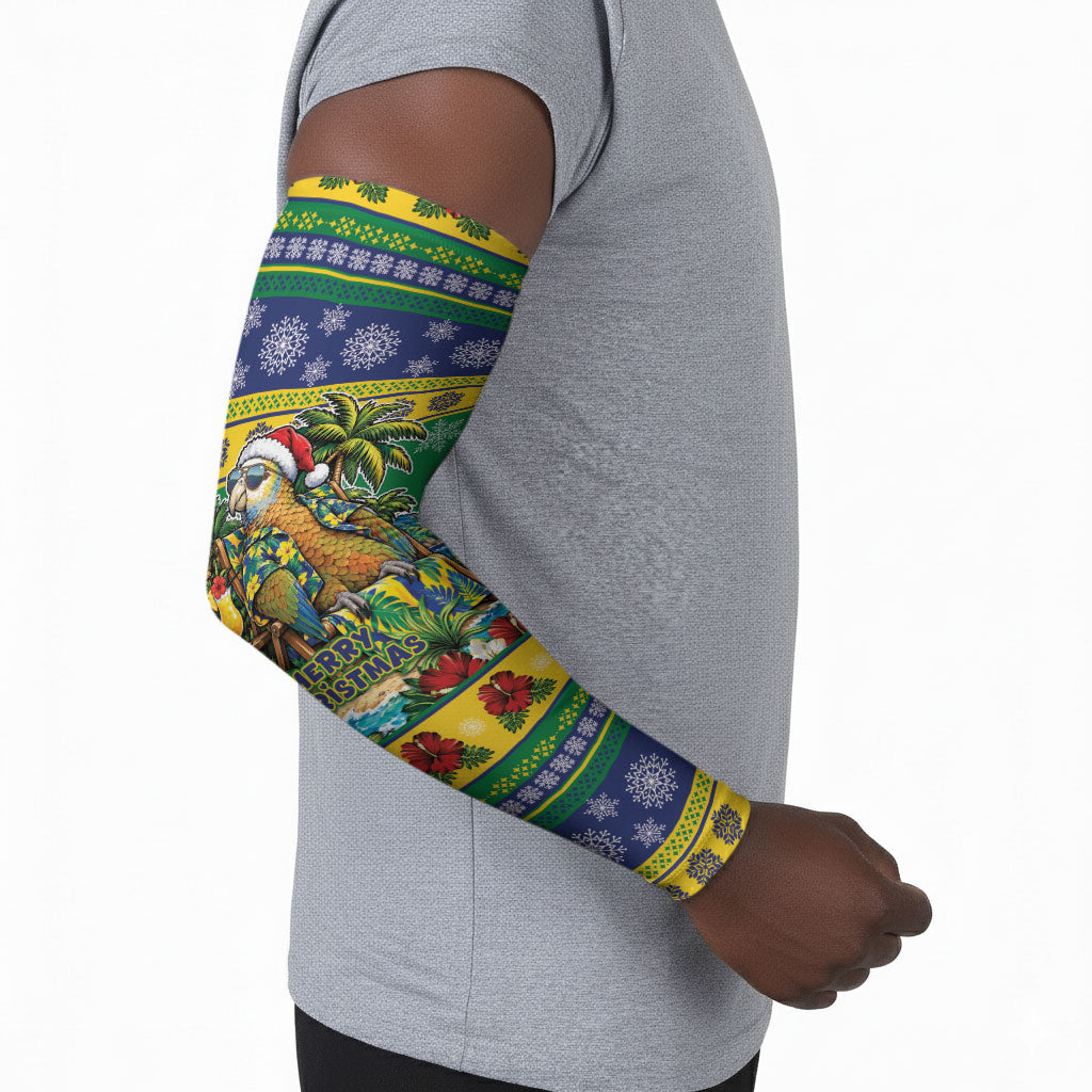 Afro-Vincentian Christmas Arm Sleeves This Vincy Parrot Needs A Beach Retreat