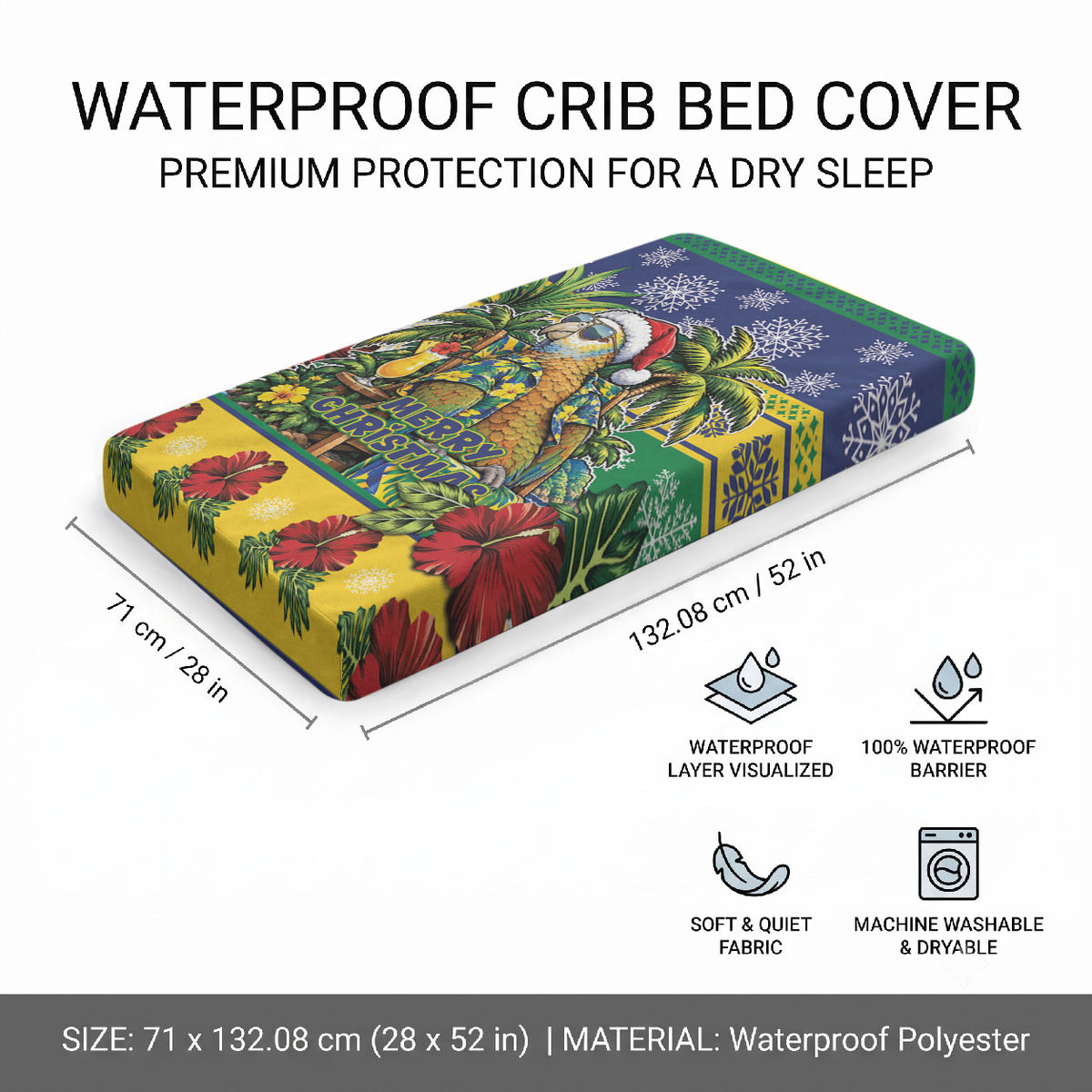 Afro-Vincentian Christmas Baby Bed Cover This Vincy Parrot Needs A Beach Retreat