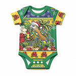 Afro-Vincentian Christmas Baby Onesie This Vincy Parrot Needs A Beach Retreat