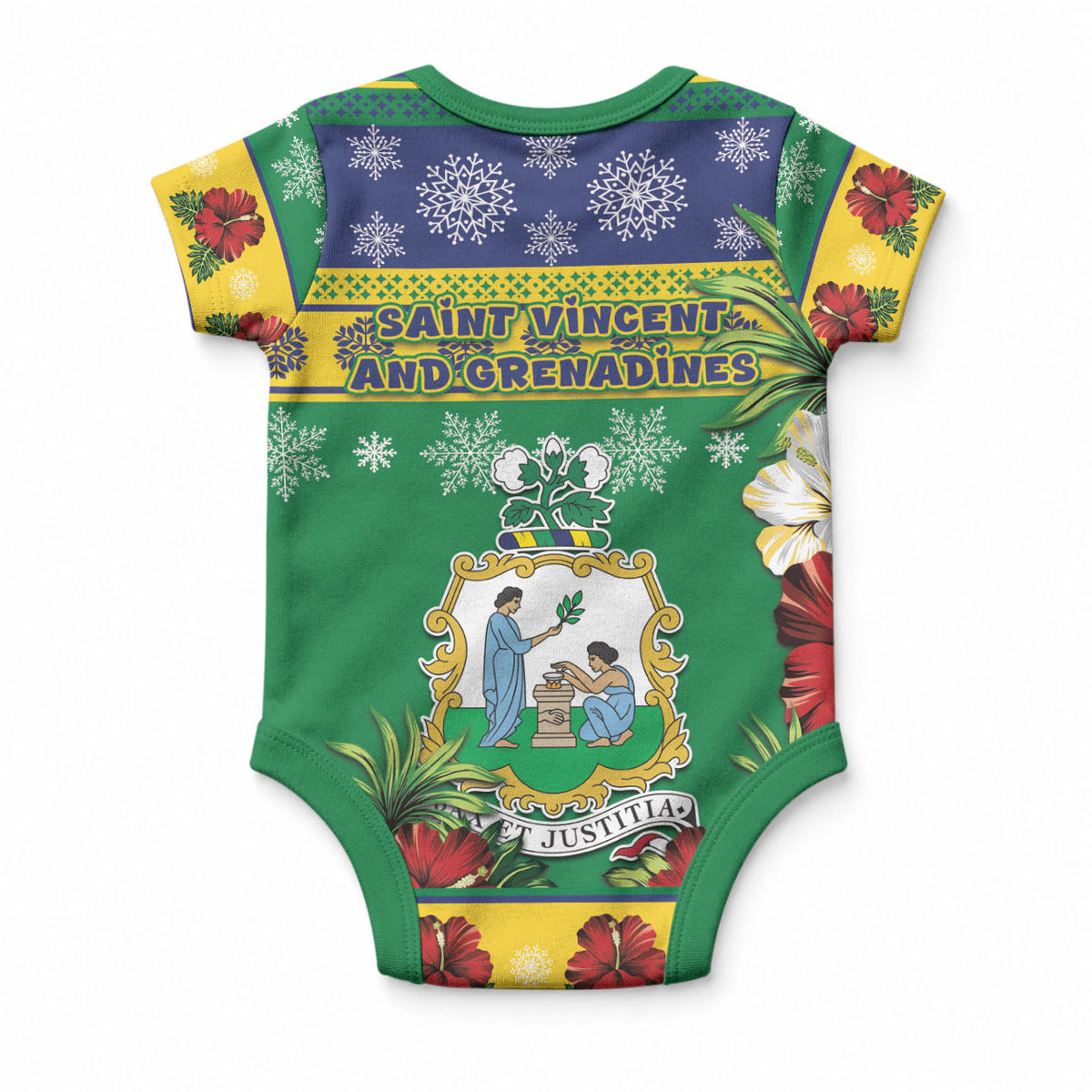 Afro-Vincentian Christmas Baby Onesie This Vincy Parrot Needs A Beach Retreat