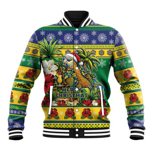 Afro-Vincentian Christmas Baseball Jacket This Vincy Parrot Needs A Beach Retreat