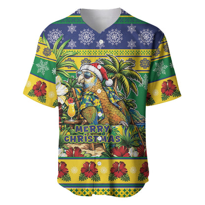 Afro-Vincentian Christmas Baseball Jersey This Vincy Parrot Needs A Beach Retreat