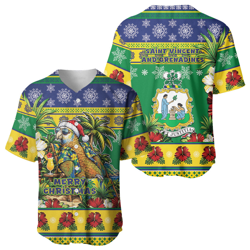 Afro-Vincentian Christmas Baseball Jersey This Vincy Parrot Needs A Beach Retreat